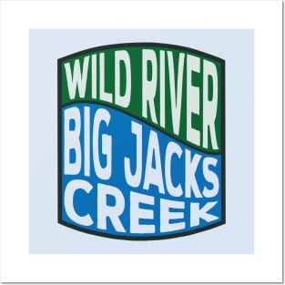 Big Jacks Creek Wild River wave Posters and Art